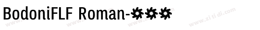 BodoniFLF Roman字体转换